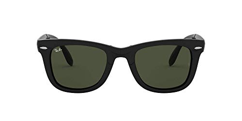 Ray-Ban Folding Wayfarer Sunglasses, Black, 54 mm para Hombre