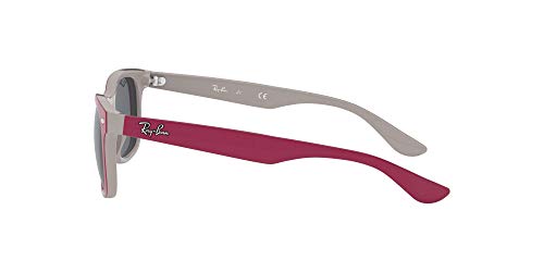 Ray-Ban JUNIOR Wayfarer Junior Gafas de sol, Top Red Fuxia on Gray, 47 Unisex-Niño