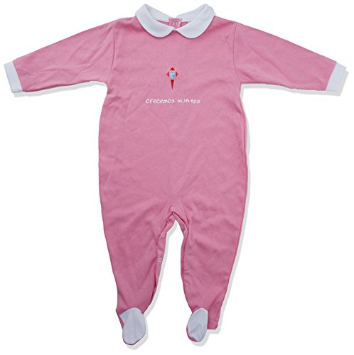 R.C. Celta de Vigo Pelcel Pelele, Bebé-Niños, Rosa (Rosa/Blanco), 9 meses