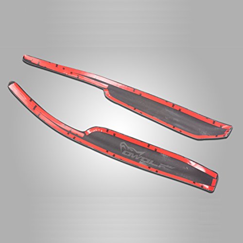 Real de fibra de carbono Cejas Párpados Faro Covers