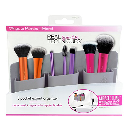 Real Techniques 1738M 3 Pocket Expert Organizer - Soporte con 3 Compartimentos Gris 280 g