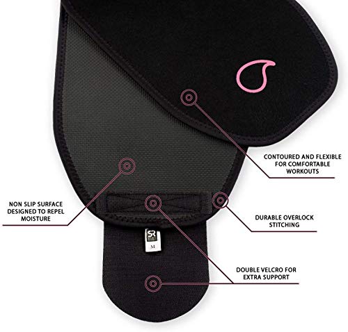 Recortador de Cintura Sweet Sweat (Logo Rosa) para Hombres y Mujeres. Incluye Muestra Gratuita de potenciador de Entrenamiento Sweet Sweat!