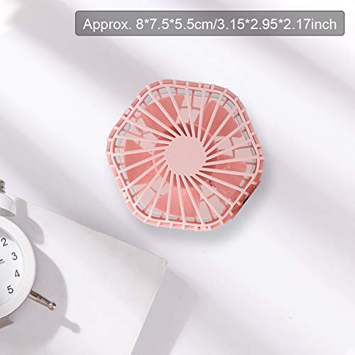 Redxiao Enfriador de Aire portátil, Ventilador Multifuncional, portátil de Tres Niveles Ligero para climas cálidos Verano Oficina Viajes al Aire Libre(Pink)