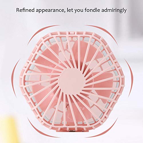 Redxiao Enfriador de Aire portátil, Ventilador Multifuncional, portátil de Tres Niveles Ligero para climas cálidos Verano Oficina Viajes al Aire Libre(Pink)