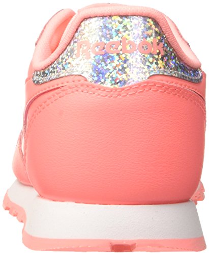 Reebok Classic Leather Pastel, Zapatillas de Running para Niñas,(Sour Melon / White), 36.5 EU