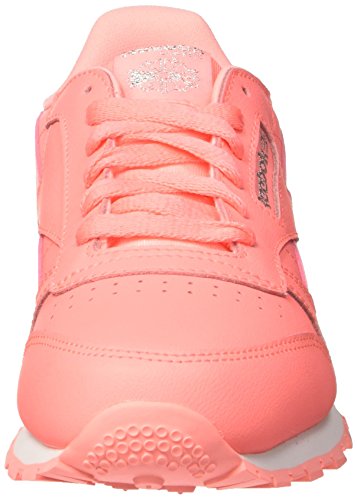 Reebok Classic Leather Pastel, Zapatillas de Running para Niñas,(Sour Melon / White), 36.5 EU