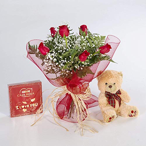 REGALAUNAFLOR-Pack amor completo-FLORES NATURALES-ENTREGA EN 24 HORAS DE MARTES A SABADO.