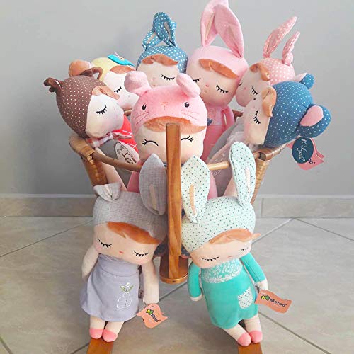 Regalos de Conejito de Pascua Muñecas de Conejo de Peluche Muñecas Angela Que Duermen con la Bolsa de Regalo Mint Green 12 "