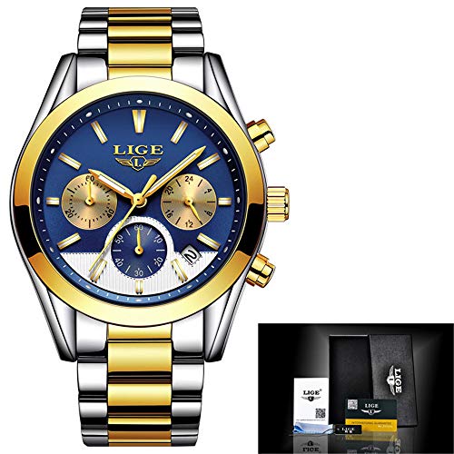 Relogio Masculino Relojes para Hombre Top Brand Luxury Fashion Casual Relojde Cuero Relojde Cuarzo Resistente al Agua Hombres Cronógrafo Deportivo
