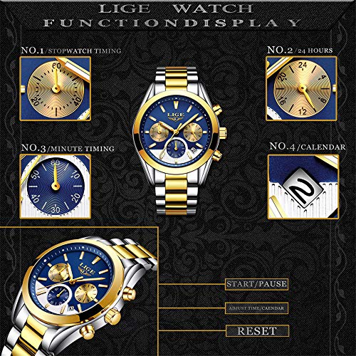 Relogio Masculino Relojes para Hombre Top Brand Luxury Fashion Casual Relojde Cuero Relojde Cuarzo Resistente al Agua Hombres Cronógrafo Deportivo