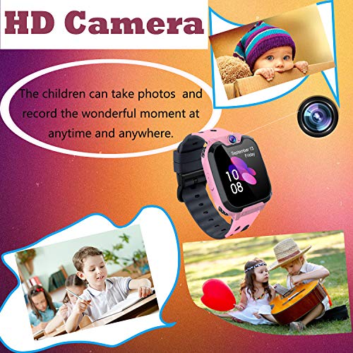 Reloj Inteligente para Niños [Tarjeta SD Incluida],Smart Watch con Reproductor de MúSica Con SOS Llamada Cámara 7 Juegos Y Reproductor de MúSica, Reloj de Pulsera Digital para Niños De 3-12 Años