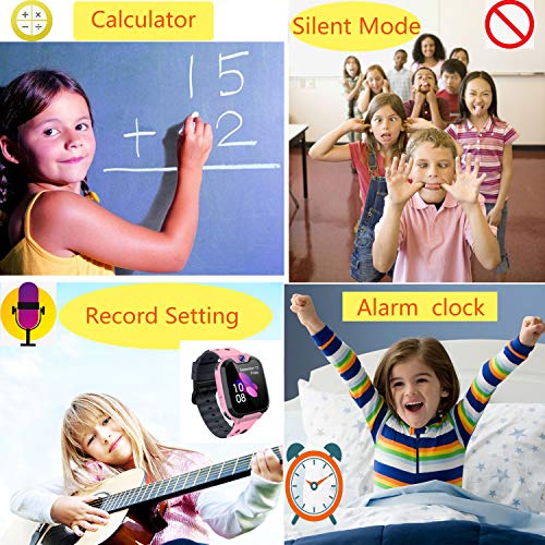 Reloj Inteligente para Niños [Tarjeta SD Incluida],Smart Watch con Reproductor de MúSica Con SOS Llamada Cámara 7 Juegos Y Reproductor de MúSica, Reloj de Pulsera Digital para Niños De 3-12 Años