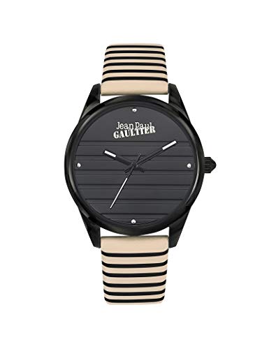 Reloj Jean-Paul Gaultier de piel para mujer, color beige