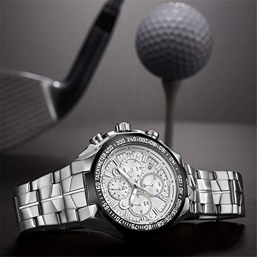 Relojes de Pulsera de los Hombres de Las Mejores Marcas Cronógrafo Dorado Relojes de Hombre Relojde Pulsera de Oro Grande para Hombre Caja de Hombre Relogio Masculino