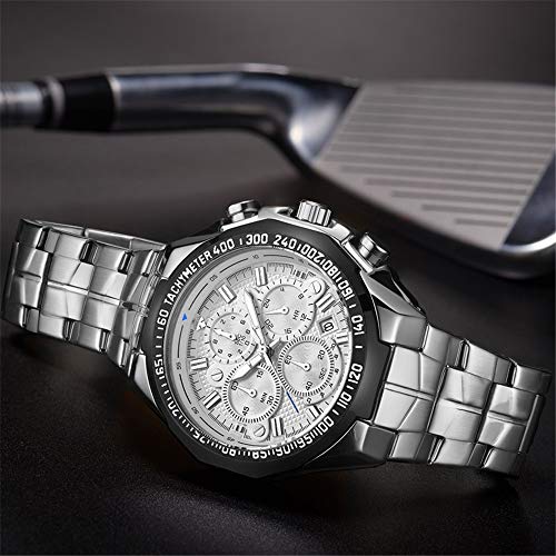 Relojes de Pulsera de los Hombres de Las Mejores Marcas Cronógrafo Dorado Relojes de Hombre Relojde Pulsera de Oro Grande para Hombre Caja de Hombre Relogio Masculino