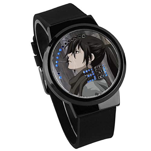 Relojes Juego De Anime Resplandeciente Personalidad Táctil Completa Led Creativo Splash Sorteo Reloj Electrónico Negro G