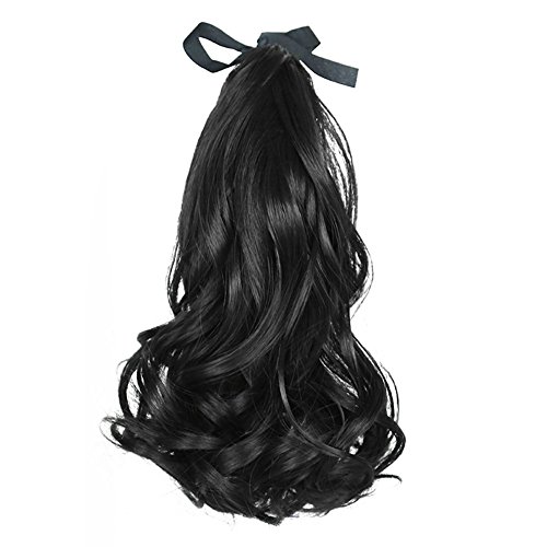 Remeehi corto Big Wavy una pieza para extensiones de cabello de cola de caballo (fijación con clip de pelo vinculante extensión del pelo