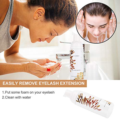 Removedor profesional de la espuma de las pestañas, Limpiador del retiro de la extensión de la pestaña mágica con cepillo de limpieza(#1)