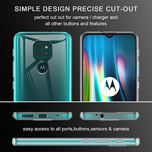 Reshias Funda para Xiaomi Poco X3 NFC + [2 Pack] Cristal Templado Protector de Pantalla, Suave TPU Transparente Gel Silicona Protectora Carcasa para Xiaomi Poco X3 NFC 6.5"