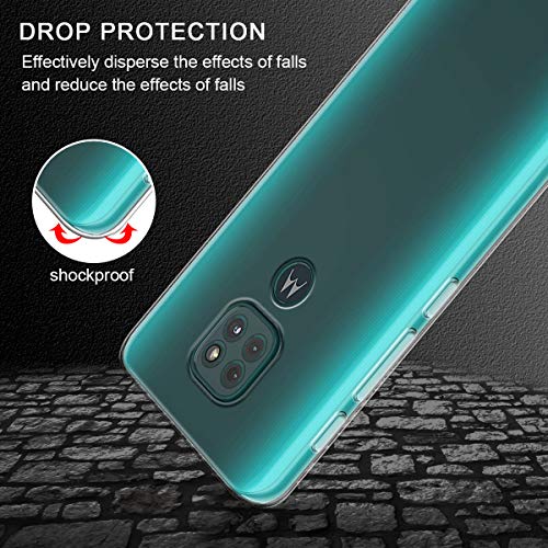 Reshias Funda para Xiaomi Poco X3 NFC + [2 Pack] Cristal Templado Protector de Pantalla, Suave TPU Transparente Gel Silicona Protectora Carcasa para Xiaomi Poco X3 NFC 6.5"