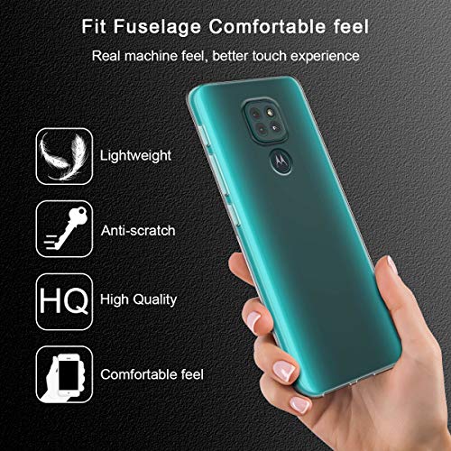 Reshias Funda para Xiaomi Poco X3 NFC + [2 Pack] Cristal Templado Protector de Pantalla, Suave TPU Transparente Gel Silicona Protectora Carcasa para Xiaomi Poco X3 NFC 6.5"