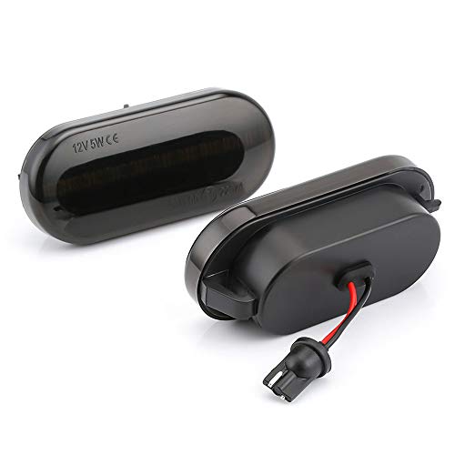 RETYLY Luz Dinámica del Agua del Coche Led Se？al De Giro Foliada para Bora Golf 3 4 Passat 3Bg Sb6 Negro