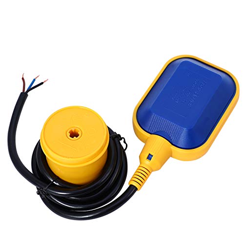 Reusious Controlador de nivel de agua de cable de 3 metros Interruptor de flotador rectangular CA 220 V 15 (8) A