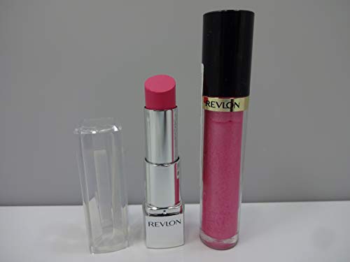 Revlon - Juego de pintalabios, Revlon Ultra HD Lipstick número 845 Peony & Revlon Super Lustrous 210 Pintalabios Pinkissimo