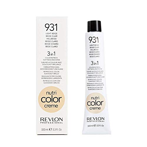 Revlon Nutri Color Creme Rubísimos, Tinte para el Cabello 931 Beige Claro - 100 ml