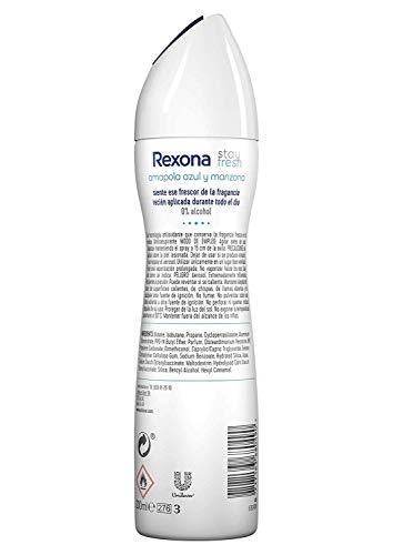 Rexona Stay Fresh Desodorante Antitranspirante Manzana - Pack de 6 x 200 ml (Total: 1200 ml)