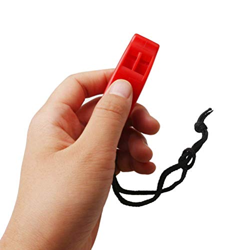 REYOK 10pcs Silbato Portátil De Emergencia Y Supervivencia - Rescate Actividades Al Aire Libre - Accesorios de Seguridad Señalización- Deportes, Accidentes, Socorrista, Salvavidas, SOS y Mas