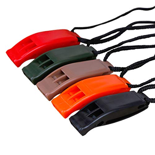 REYOK 10pcs Silbato Portátil De Emergencia Y Supervivencia - Rescate Actividades Al Aire Libre - Accesorios de Seguridad Señalización- Deportes, Accidentes, Socorrista, Salvavidas, SOS y Mas