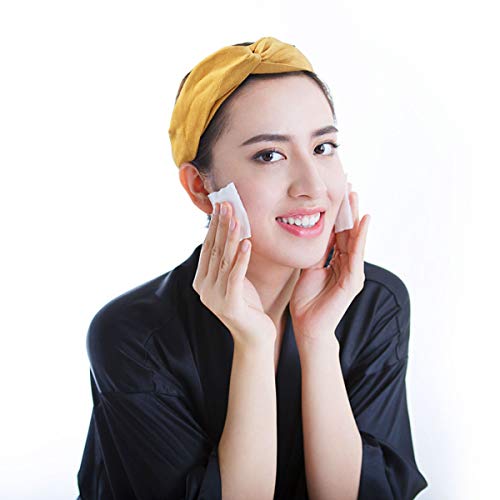 Richaa 8 Piezas Diademas para Mujer, Diadema para el Cabello Nudo, Color Puro Venda De Pelo, Diademas para Turbante Para El Maquillaje Banda Para Cabello