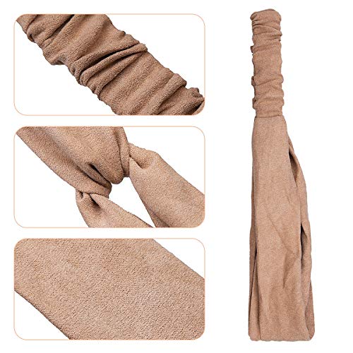 Richaa 8 Piezas Diademas para Mujer, Diadema para el Cabello Nudo, Color Puro Venda De Pelo, Diademas para Turbante Para El Maquillaje Banda Para Cabello