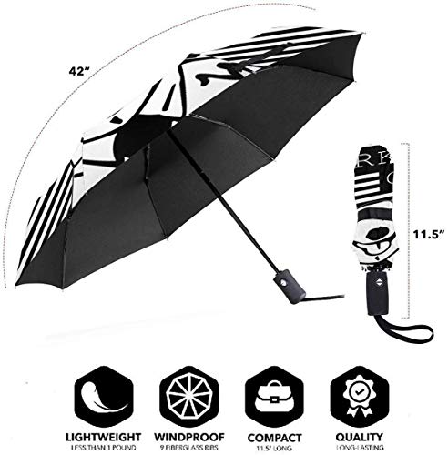 Rick Springfield Fuerte a Prueba de Viento Stormproof Plegable Viaje para Mujeres Hombres protección UV automático Triple Paraguas Plegable Umbrell