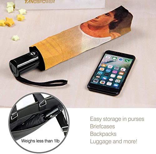 Rick Springfield Fuerte a Prueba de Viento Stormproof Plegable Viaje para Mujeres Hombres protección UV automático Triple Paraguas Plegable Umbrell