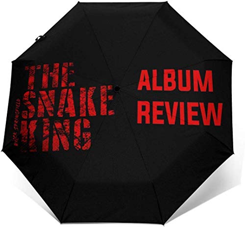 Rick Springfield Fuerte a Prueba de Viento Stormproof Plegable Viaje para Mujeres Hombres protección UV automático Triple Paraguas Plegable Umbrell