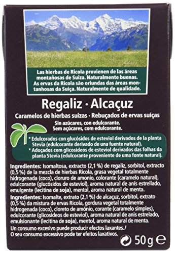 Ricola Caramelos duros dulces - 10 de 50 gr. (Total 500 gr.)