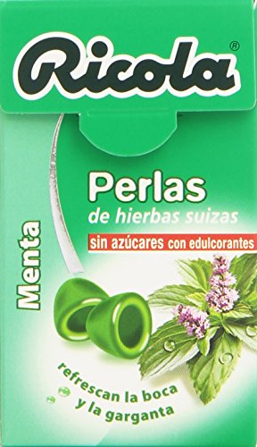 Ricola - Perlas de hierbas suizas - Menta - 25 g