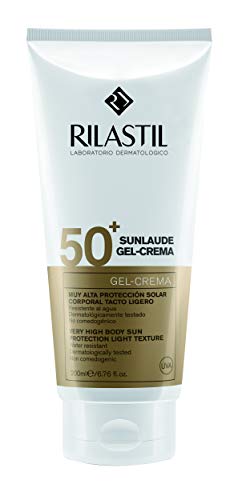 Rilastil Sunlaude - Gel Crema Corporal con Protección Solar SPF 50+, 200 ml