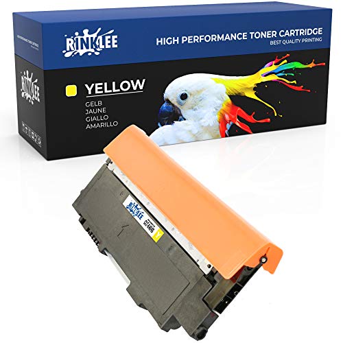 RINKLEE CLT-Y404S Cartucho de Toner Compatible para Samsung Xpress SL-C430 SL-C430W SL-C480 SL-C480FN SL-C480FW SL-C480W | Alta Capacidad 1000 Páginas | Amarillo