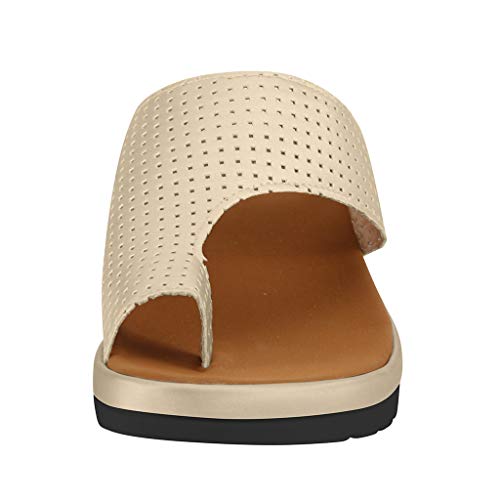 riou Sandalias Mujer Verano 2019 Nuevas Riou Moda para Mujer Retro Sandalias Gruesas y Zapatillas Zapatos de Viaje de Playa cómodos Transpirables,Corrector de Juanetes