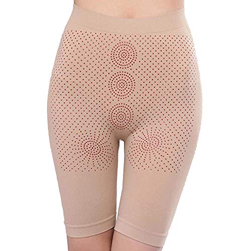 RISTHY Braga Adelgazante Quema Grasa Pantalones Faja Reductora Braguita Moldeadora Body Cintura Abdomen Shapewear Lenceria Push up Faja Reductora para Mujer (2piezas Beige, talla única)