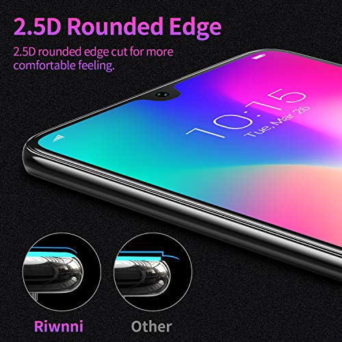 RIWNNI [3 Unidades Cristal Templado para Huawei P30, 0.25mm Ultra Fino Alta Definicion Protector Pantalla 9H Dureza Vidrio Templado Sin Burbujas para Huawei P30 - Transparente