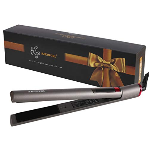 Rizador Pelo y Planchas Pelo 2 en 1, Curling Iron Rizador Pelo Ceramico Planchas Viaje Pelo Turmalina Plancha Viaje Pelo de Ondas Hair Styler Instant con ajustable de temperatura Regalos de Navidad