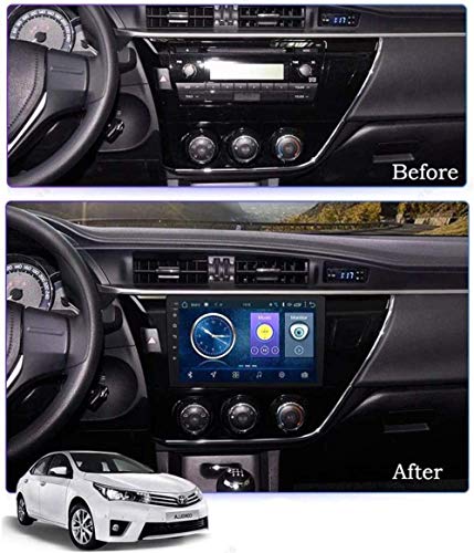 RLIRLI Navegación GPS con Pantalla táctil Completa LED HD de 10.1 Pulgadas Android 8.1 para Toyota Corolla 2014-2016 con estéreo, Sistemas navegación para automóviles, 4G + WiFi, 2 + 32G