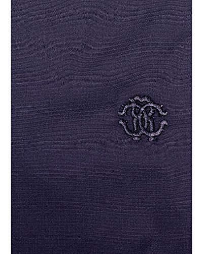 Roberto Cavalli - Camisa Slim Fit para Hombre FSR705 - Azul (Marino), 40