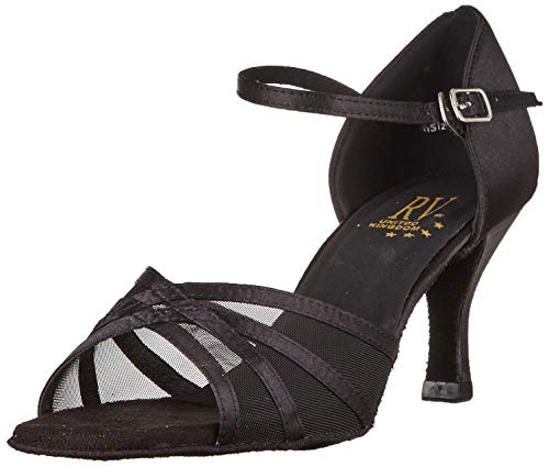 Roch Valley Aphrodite - Zapatos Latinos para Mujer, Color Negro