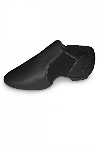 Roch Valley Zapatos de Jazz Cuero Arco Neopreno Suela dividida Negro, Mujer infantil, Negro
, UK 6.5 adult / Eur 40