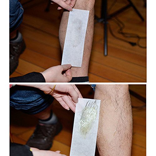 Roeam Bandas de Papel para Depilación con Cera,100 PCS Depilación Nonwoven Quitar Depiladora de Papel Depilatory Waxing Cosmetología Smooth Legs Body Hair-Strips Wax Salon para la Depilación
